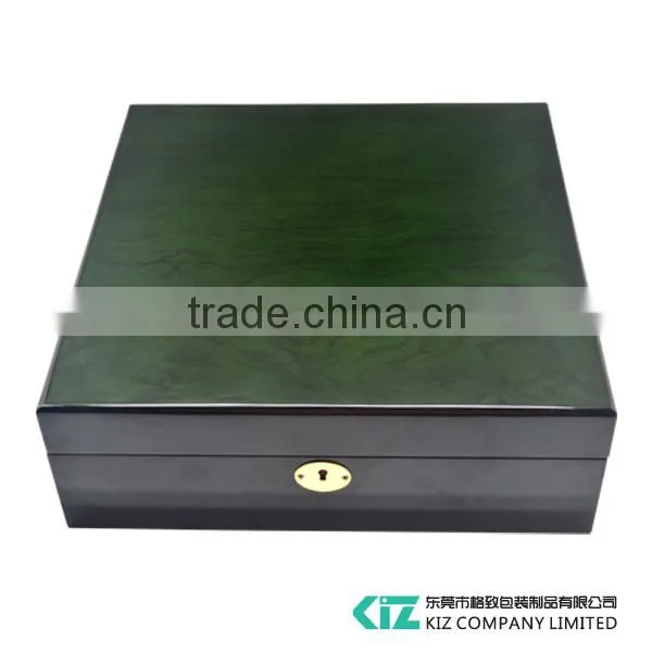 Luxury Wooden Coin Box for 8 Coins with Lock
