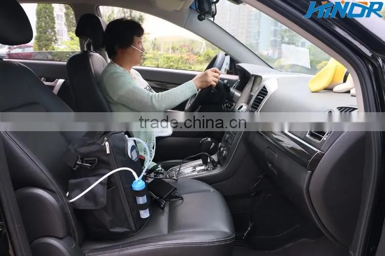 Low noise battery operated medical portable oxygen concentrator