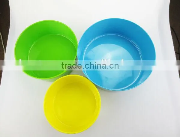 3pc round melamine storage bowl set