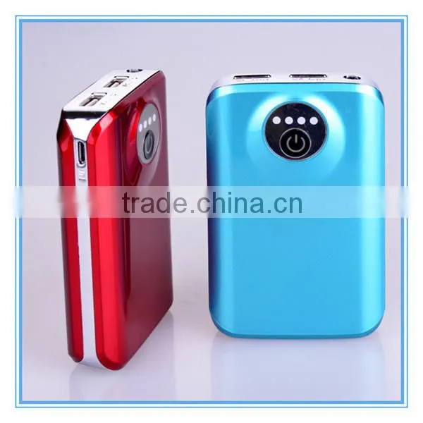 2015 high capacity dual USB 10000mah universal solar power bank for all mobile phone