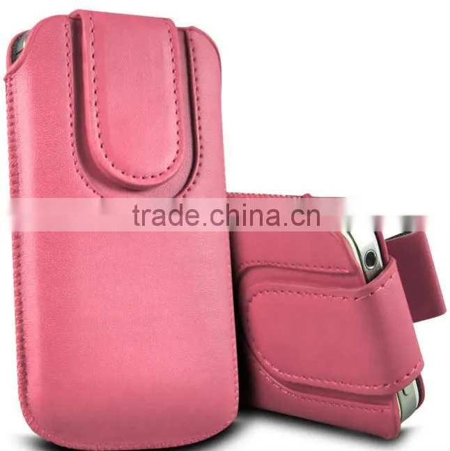manet pull tab leather pouch