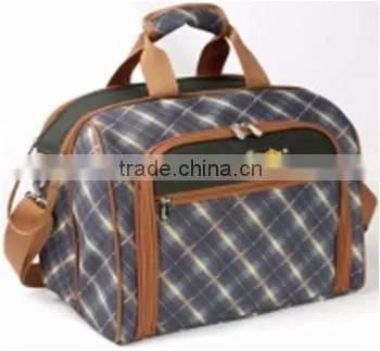 4 Person Picnic Bag with cooler compartment/shoudler strap/carring handle/front zip pocket