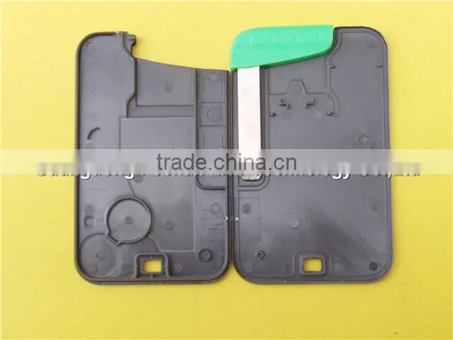 Remote Key case for Renault Laguna Smart Card 2 Button key shell with Insert small key blade