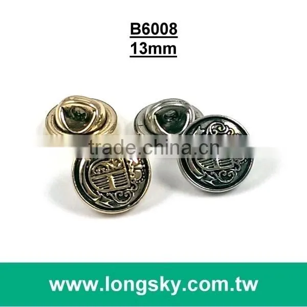 (#B6049/13mm) royalty style small shank button for short coat