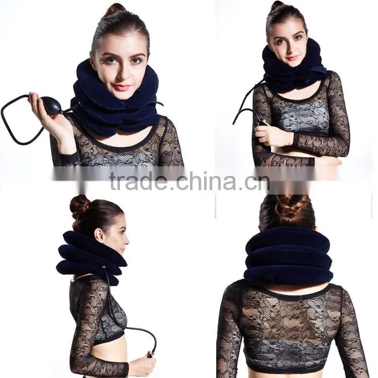Air cervical collar,inlated cervical traction, air neck support made in china
