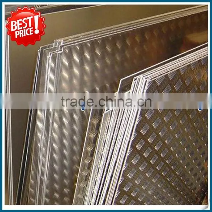 mill finish 1100 aluminium embossed diamond sheet