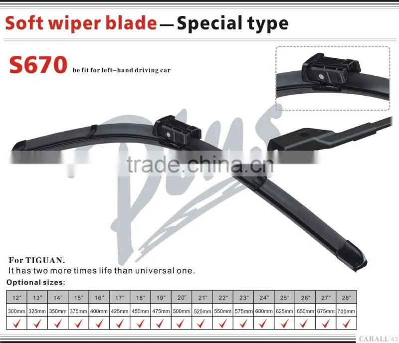 S670 21 inch Soft Windshield Car Wiper Blade