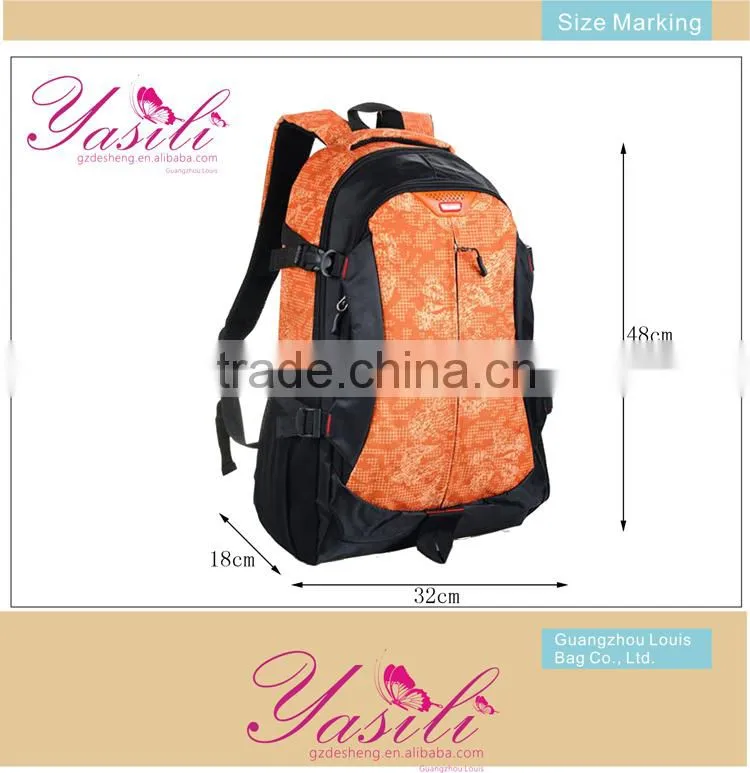 2014 multiple color selling nylon waterproof laptop backpack, motorcycle backpack in Guangzhou
