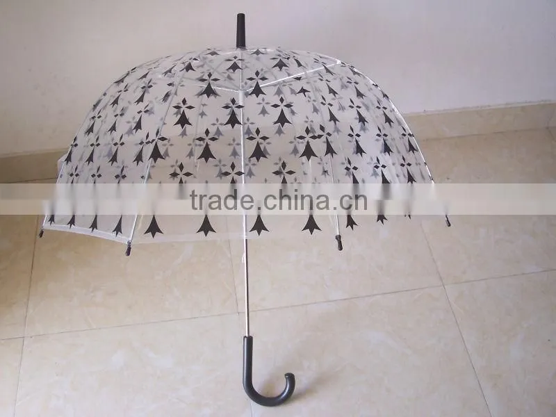 Clear Transparent POE dome bubble Custom Clear Umbrella