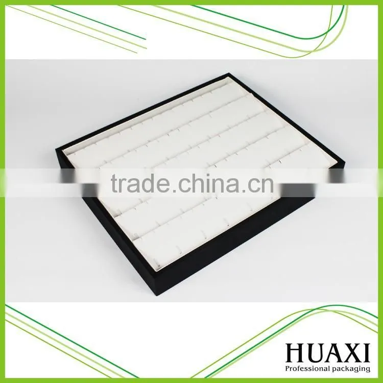 Guangzhou factory white leather jewelry display tray