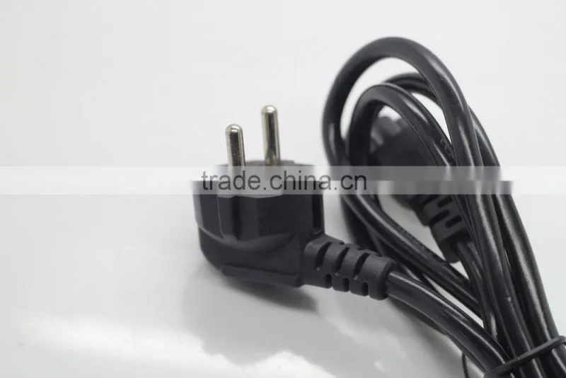 3 Pin Euro Male Plug Power Cable for Electronic Equipment