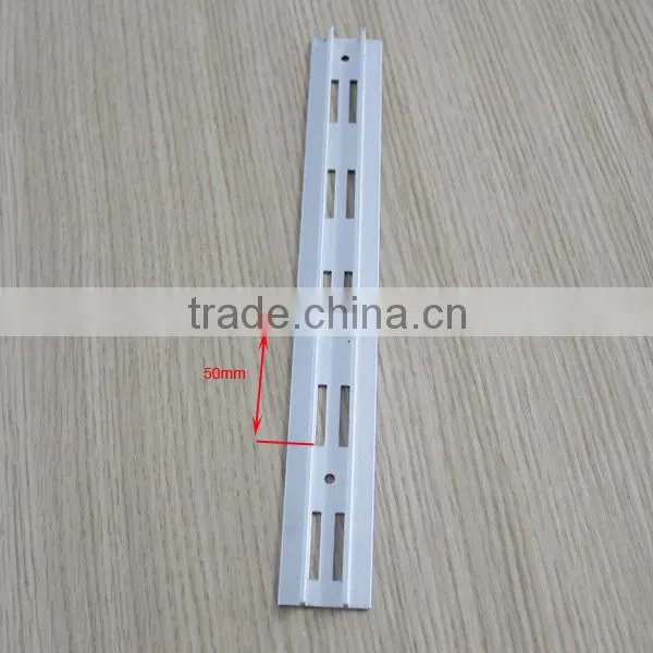 Double Lines Long Square Hole Aluminum Slotted Channel