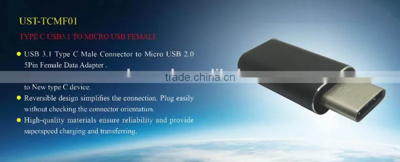 new Usb 3.1 type c male connector to micro usb 2.0 5Pin female data perempuan adaptor
