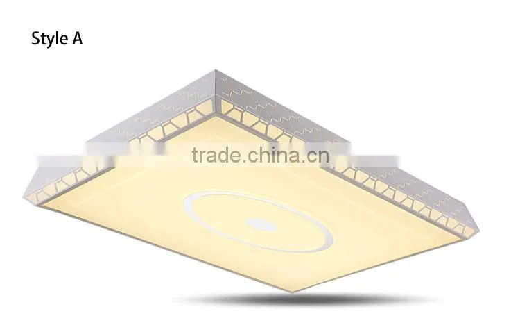 2016 New Arrival Acrylic Mask Square Ceiling Lamp 240V Iron Ceiling Lights