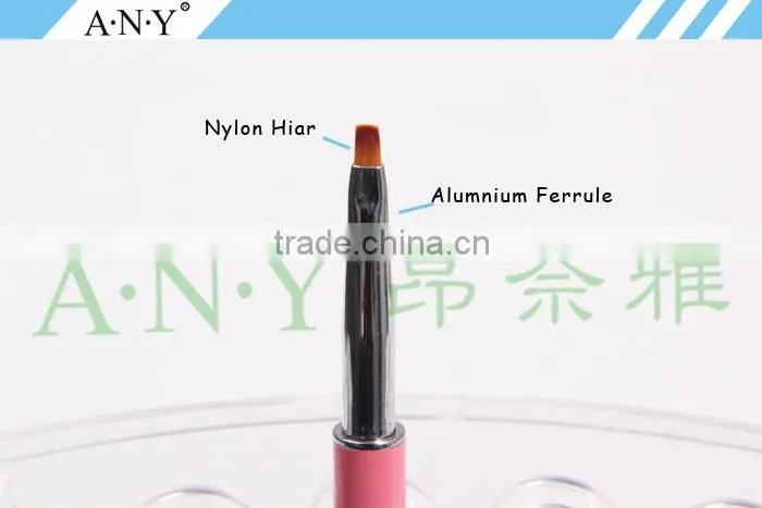 ANY Nail Art Beauty Care Pink Rhinestone UV Gel Nail Polish Brush Micropainting