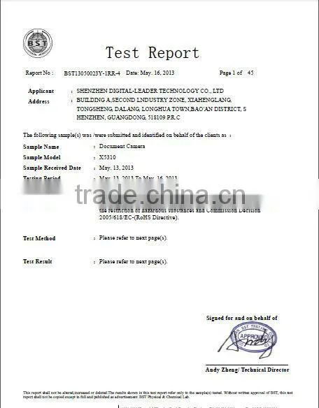 Easy-to-use most popular HD camera Digital Visual Presenter document scanner