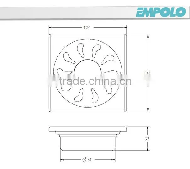 Sanitary Stainless Steel Floor Drain, Steel Floor Drain