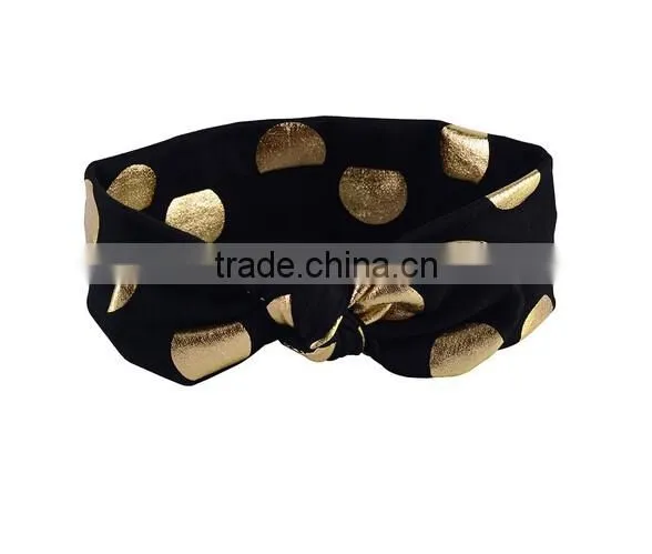 Baby Girl Toddler Sequined Bow Head Wrap Hair Band Striped Turban Headband