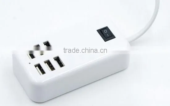 Fashionable Home Travel Charger 6 Ports USB Charger Wall Charger US EU UK
