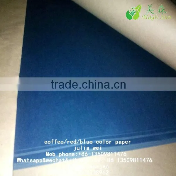 Offset printing blue cardboard industrial paper roll