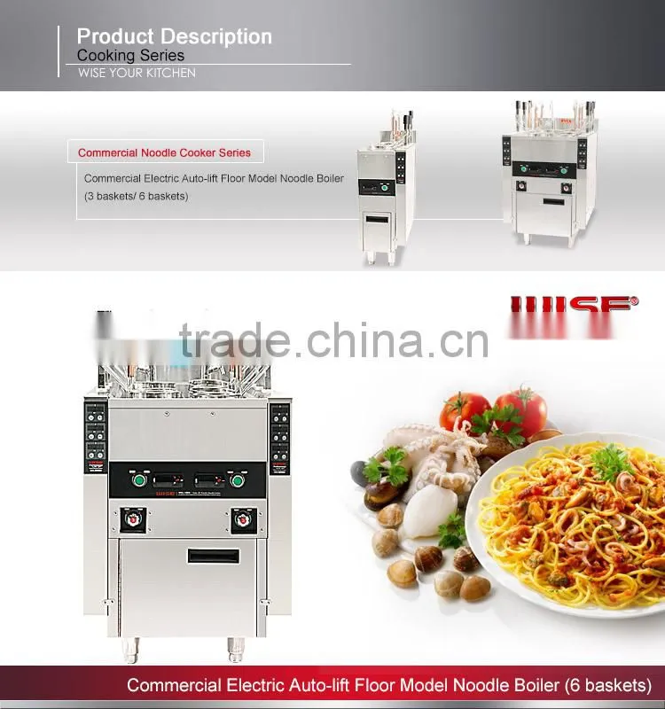 Electric Commercial Auto Lift up Noodle Cooking Machine with 6 Baskets