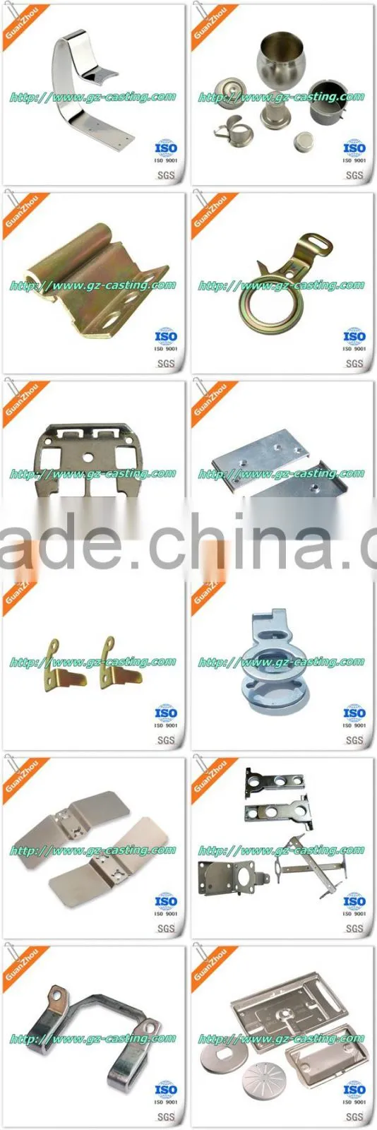 Guanzhou casting foundry high quality metal anodized machining metal parts stainless steel stamping parts