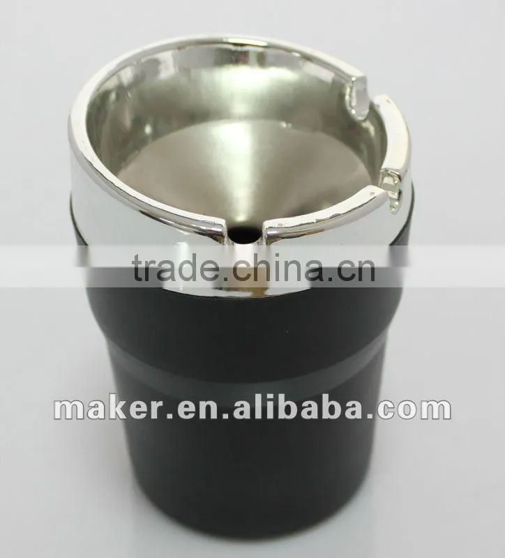 Silver Plainted Extinguishing Butt Bucket For Cars
