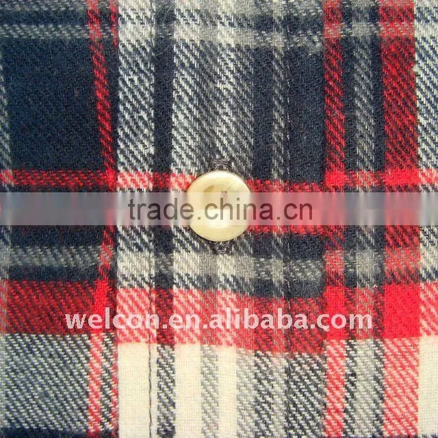 Men's casual flannel long sleeve fashionable plaid business shirt