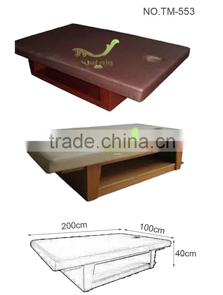 high quatity full body wood bed massage bed thai massage bed