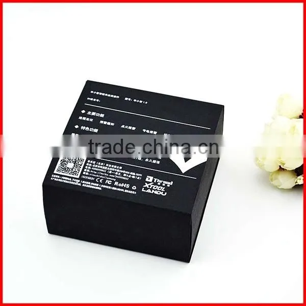Printing Logo Custom Black Paper Hat Box Packing Wholesale