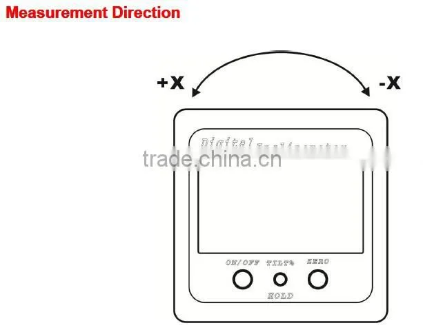 Promotion New Style Single axis Digital Angle Meter With 4*90deg Range % Display Strong Magnetic Based