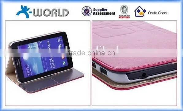 Slim Embossing Leather Case Engraved Leather Tablet Case for Samsung Galaxy Tab A 7.0