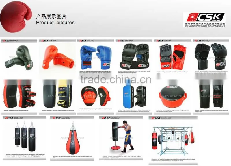Synthetic leahter cheap training boxing gloves