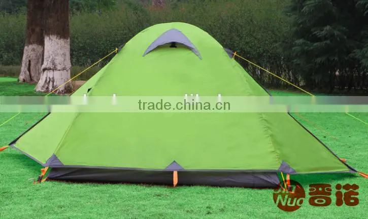 2 Person Double Layers Aluminum Pole Camping Tent