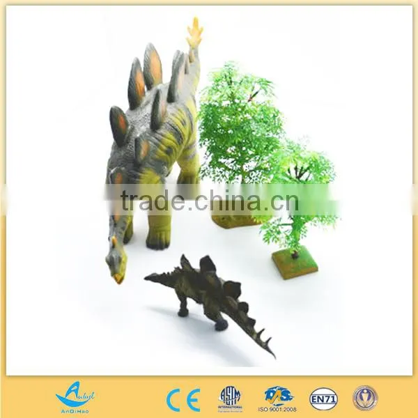 small size plastic pvc realistic dinosuar figure model toy stegosaurus figure model toy vinyl pvc animal toy