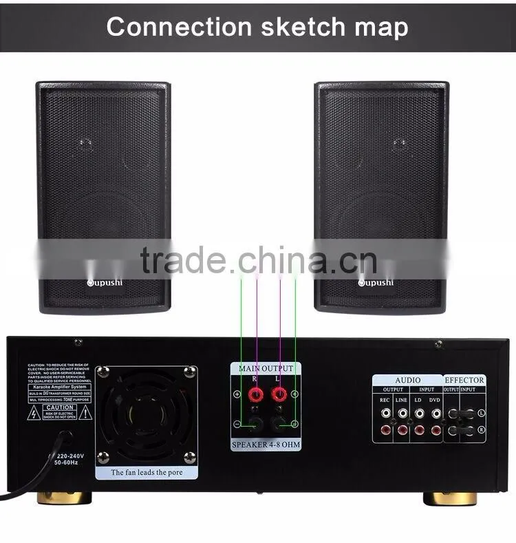 Free samples pa sound power amplifier ktv echo amplifier