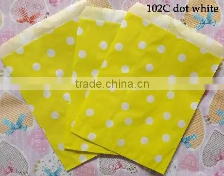 Customized Kraft Chevron Paper Treat Bags for Wedding Party