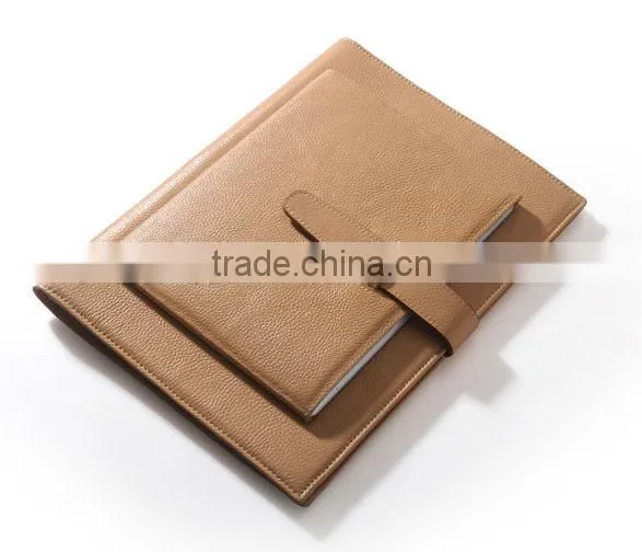 Leather Portfolio with outside iPad Pocket