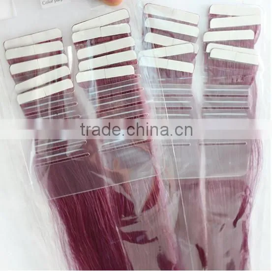 Human hair tape extensions,highlight tape hair extensions
