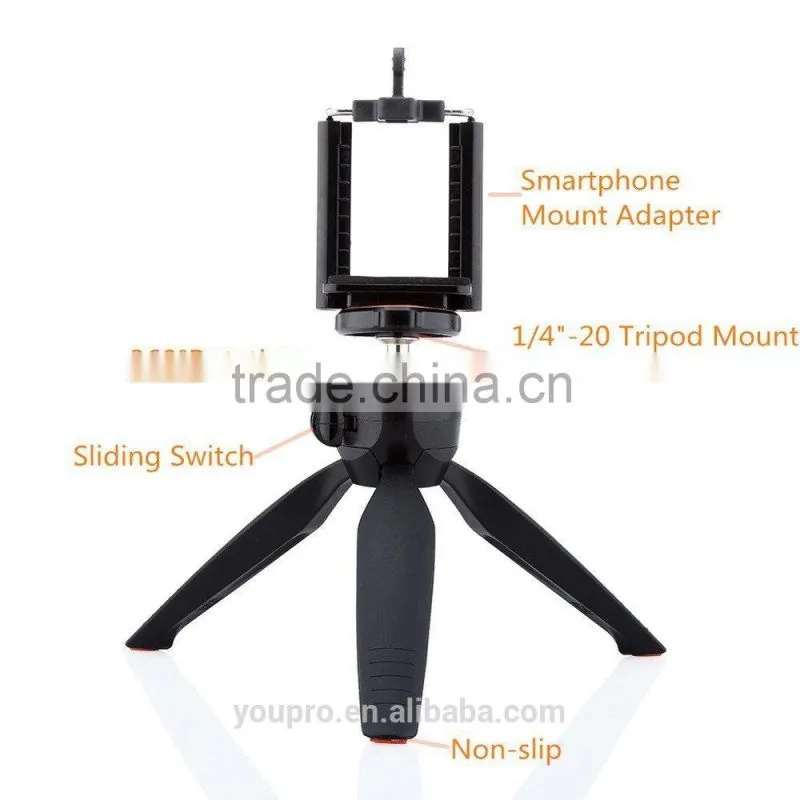 Mini Tripod,High Quality Mini Tripod Mount + Phone Holder Clip Desktop Self-Tripod for Digital Camera & iPhone 6/6 Plus