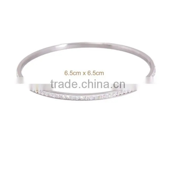 2014 Whole Spring Rhinestone Popular Alloy Stainless Steel Bracelet