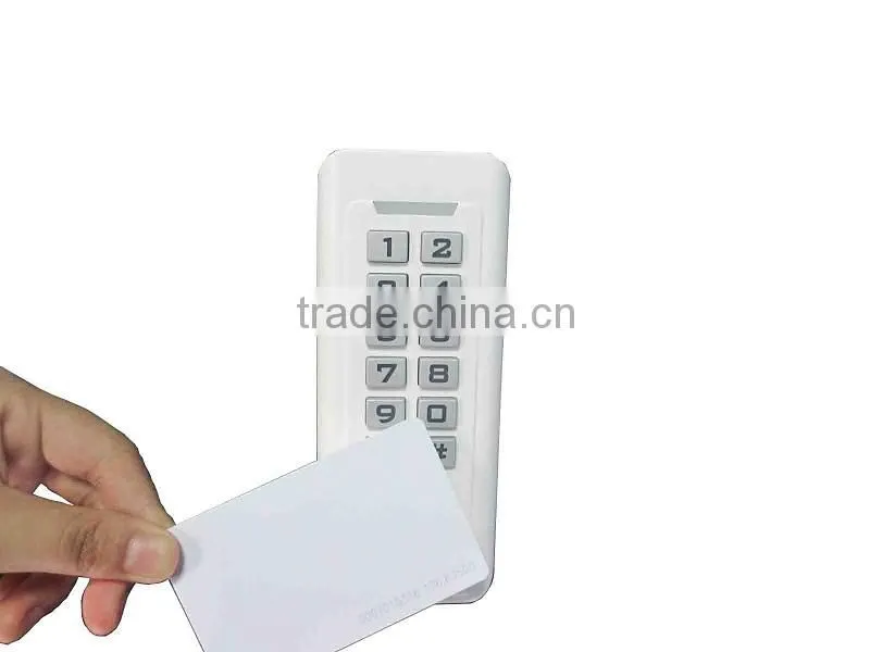 Wiegand plastic rfid keypad reader in access control system