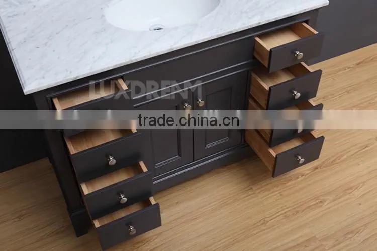 30" charcoal solid wood leg USA bathroom vanity