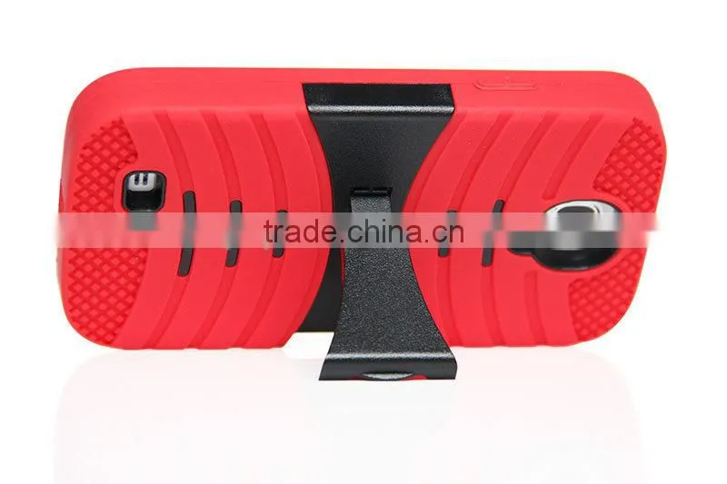 PC+Silicone mobile phone Case Kickstand For Samsung Galaxy S5 i9600