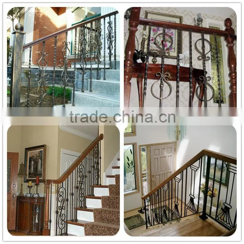 stair stainless steel balusters,indoor iron stair fence