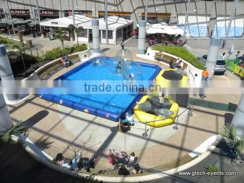 Popular 100% TPU inflatable color dots zorb