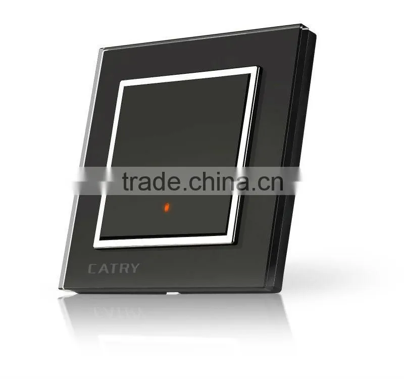 1 GANG 2 WAY BLACK TABLET SWITCH,NEW STYLE WALL SWITCH,GLASS PANEL SWITCH