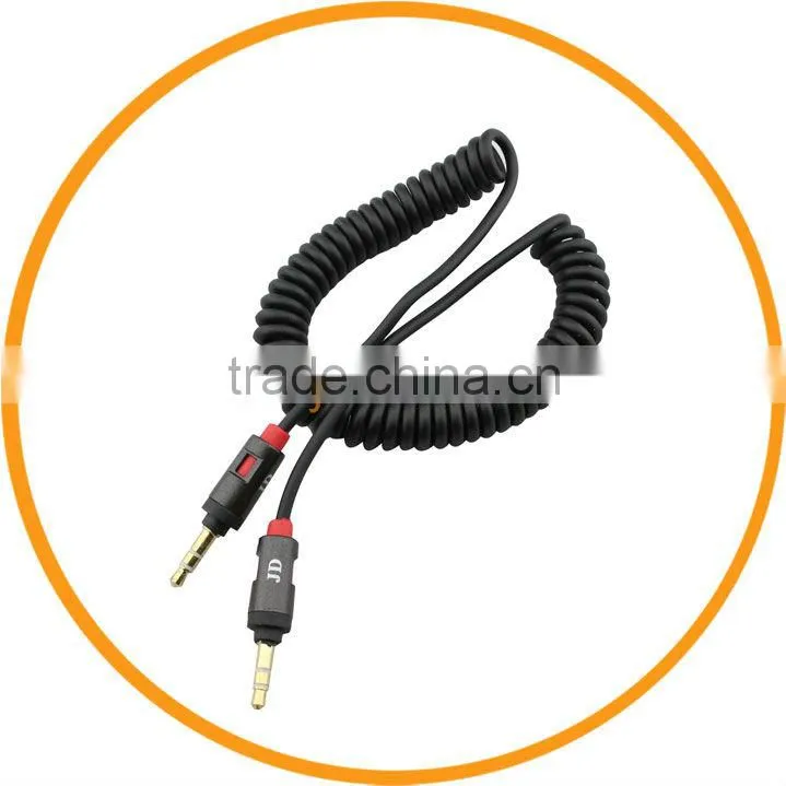 2M 6.5FT Flexible Spring 3.5mm Car Jack Male Extend Stereo Audio AUX Cable from dailyetech