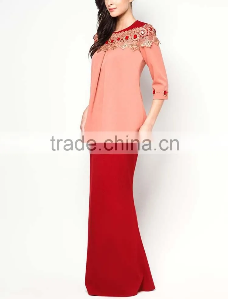 OEM supply alibaba china red skirt wholesale price muslim dress