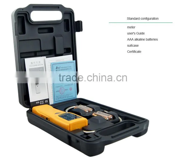 AZ7201 Highly Sensitive Portable Flexible Probe Digital Combustible Methane Propane Gas Leak Detector